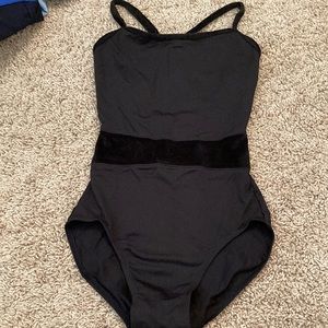 Black leotard adult petite.